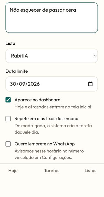 PrazoCerto: lembrete no WhatsApp e recorrência